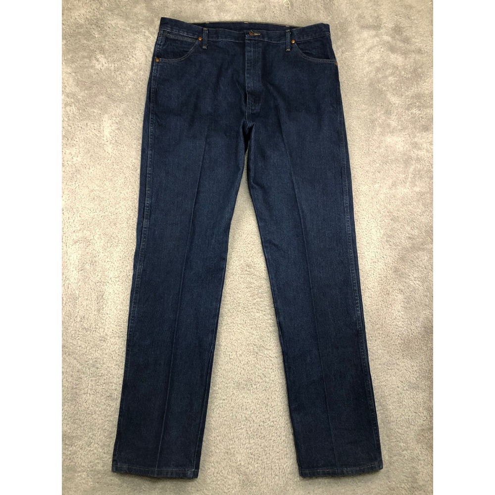 Wrangler Jeans Men 40x36 Blue Cowboy Cut Denim 13MWZPW